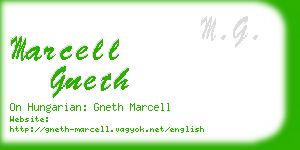 marcell gneth business card